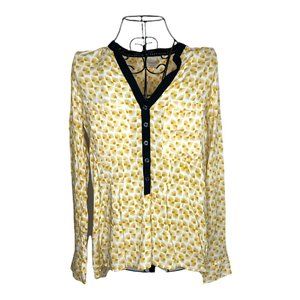 Anthropologie Vanessa Virginia Sun Burst Blouse Size 6